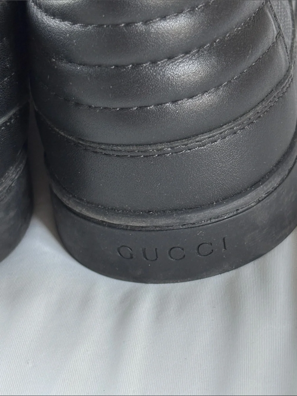 Gucci GG Supreme canvas and leather sneakers
